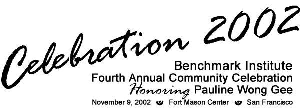 Benchmark Institute Honors Pauline Gee